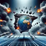 "Imagen que ilustra la nueva regulación de España sobre contenidos dañinos en redes sociales, mostrando un teclado de computadora con íconos de redes sociales y un candado, simbolizando la protección y control de la información en línea."