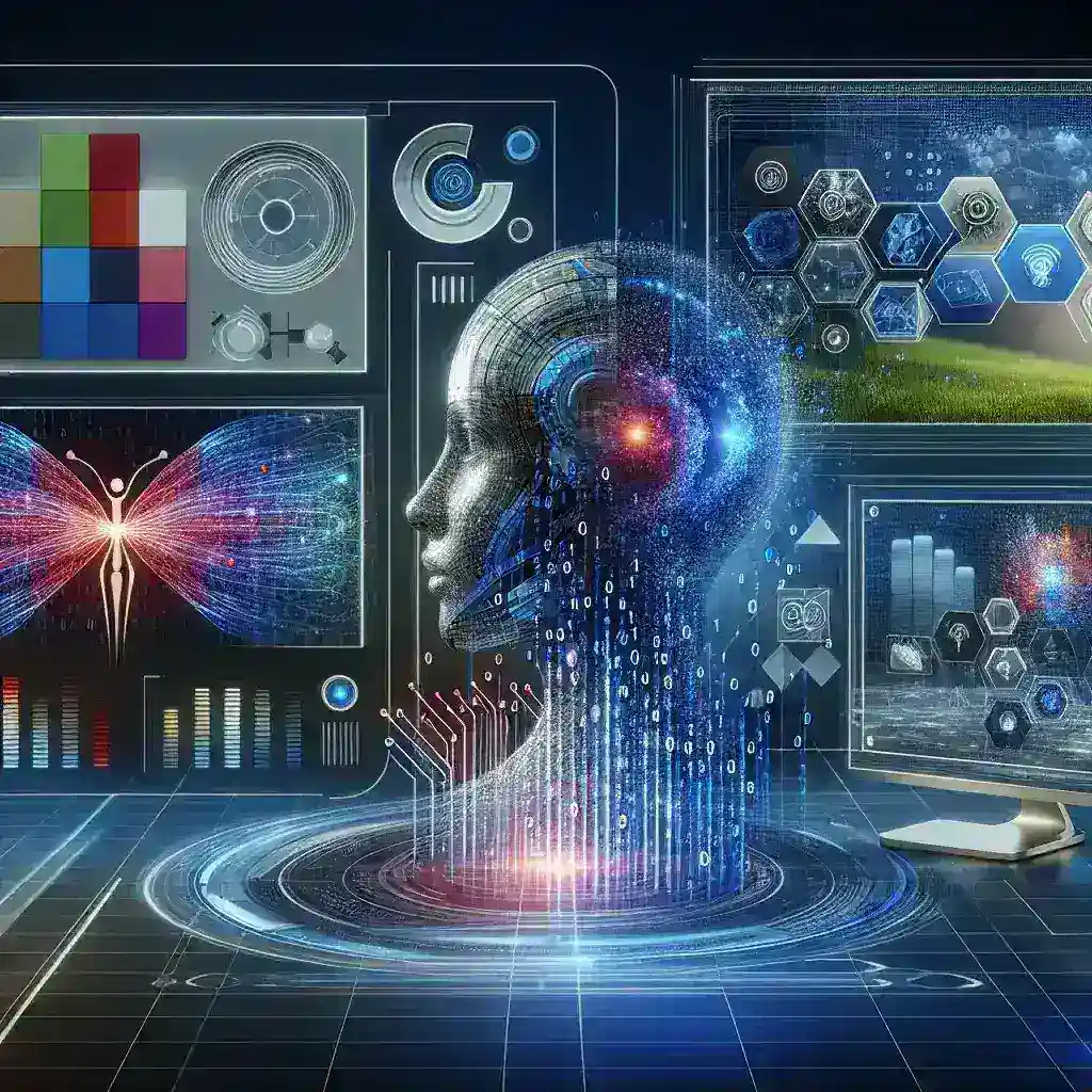 "Ejemplo de presentación creada con inteligencia artificial, mostrando gráficos innovadores y un diseño visual atractivo, ilustrando cómo la tecnología transforma el proceso de creación de presentaciones."